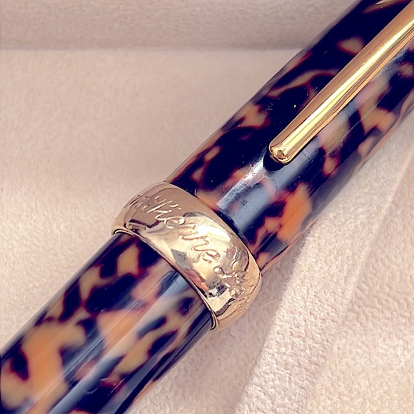 Jean-Pierre Lepine “Winston” Tortoiseshell Rollerball Pen In Box - Picture 5 of 8